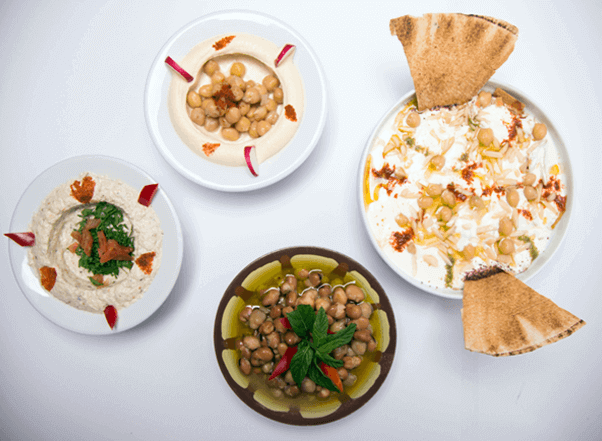 Lebanese Food Hommos Balila Tabboule Fatte